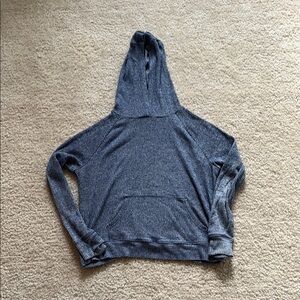Athleta Blue Cross Back Hooded Sweatshirt